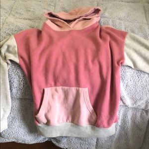 Pink and grey hoodie